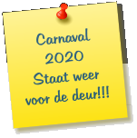 Carnaval  2020 Staat weer voor de deur!!!